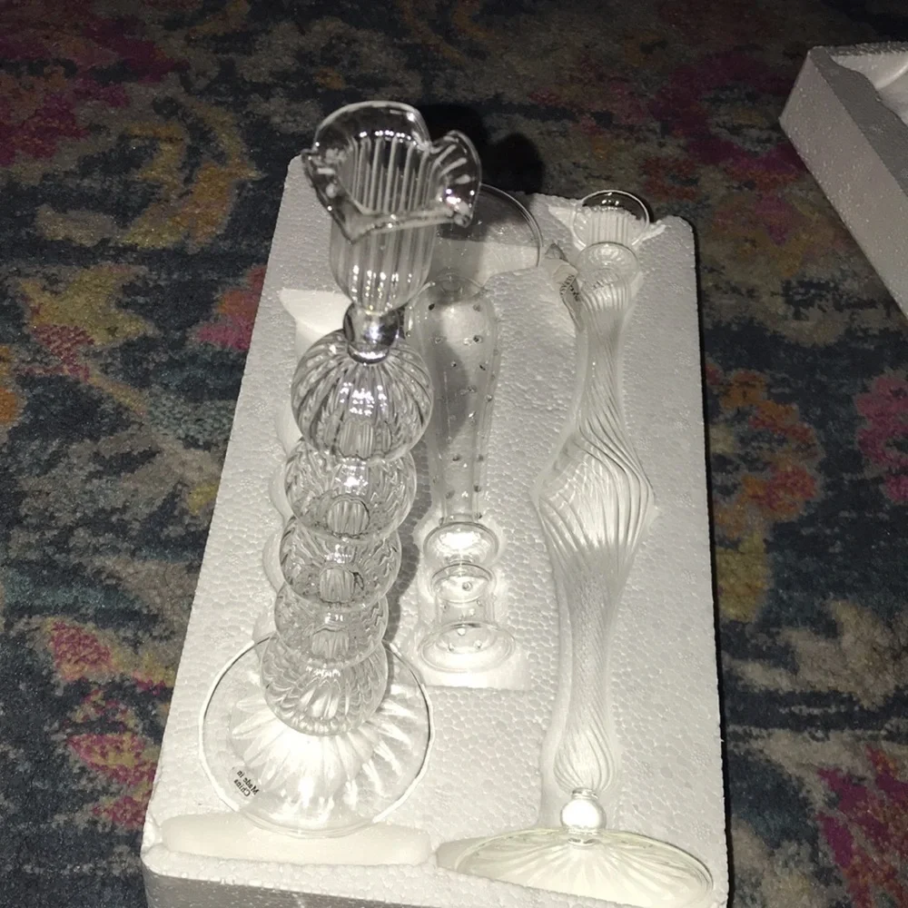 Rosalind Walshe for Gold Canyon Tall Glass Bud Vases Set